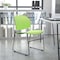 Flash Furniture Green Plastic Stack Chair RUT-188-GN-GG - alternate 1